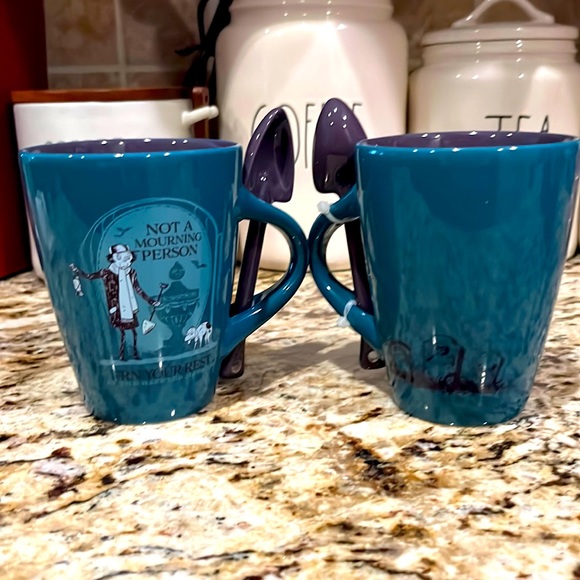 Disney Other - Haunted Mansion Disney Not a Mourning Person Mug Set of 2 New